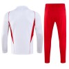 CR Flamengo Quarter Zip Tréninkový Mikina Soupravy 2023-24 Bílá